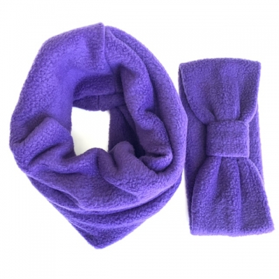 Комплект шарф-снуд и повязка чалма 20983