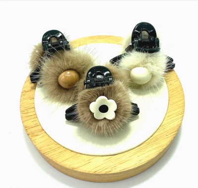 Заколка краб 072204 упак 3шт дов 4.5см