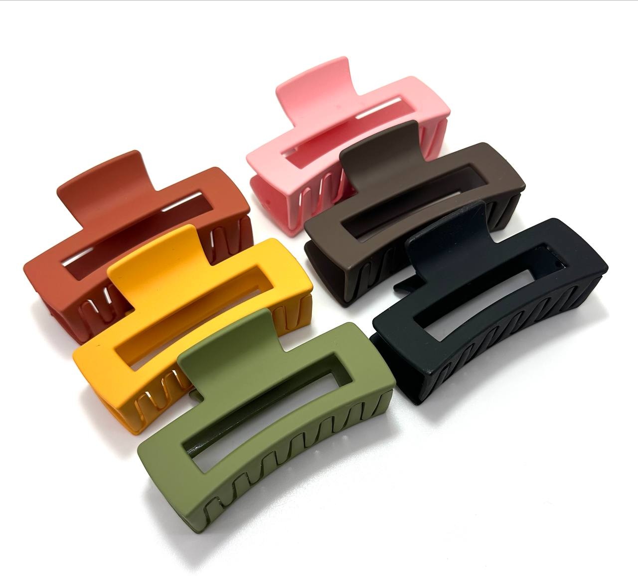 Заколка краб 072289 упак 6 шт  8см