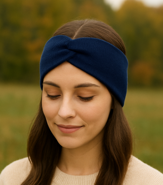 Пов‘язка чалма на голову 201063 синій