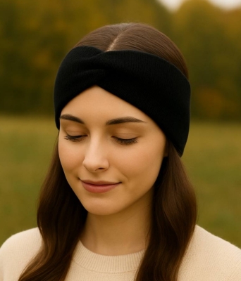 Пов‘язка чалма чорна на голову 201074