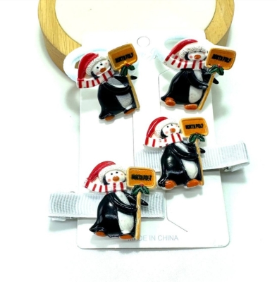 Новий рік набір 91370  резики +заколки 