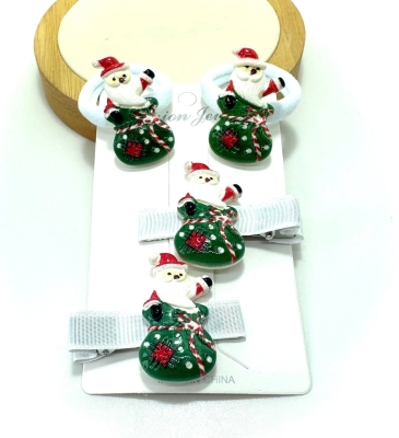 Новий рік набір 91375 резинки+заколки