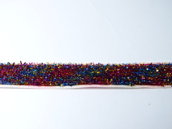 Стрічка бархатна з люрексом  805009 za 10 m